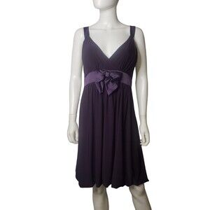 TABOO Plum Purple Dress with Bow Size Large